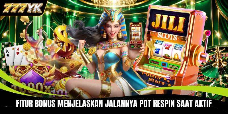 Fitur bonus menjelaskan jalannya Pot Respin saat aktif
