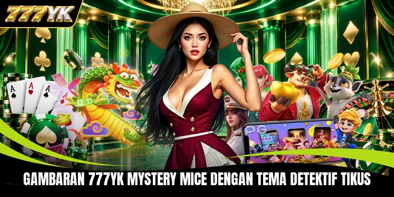 Gambaran 777YK Mystery Mice dengan tema detektif tikus