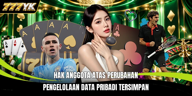 Hak anggota atas perubahan pengelolaan data pribadi tersimpan